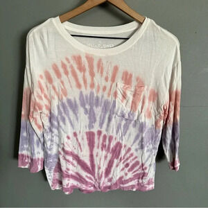 Wallflower Tie-Dye Top in Pink and Purple